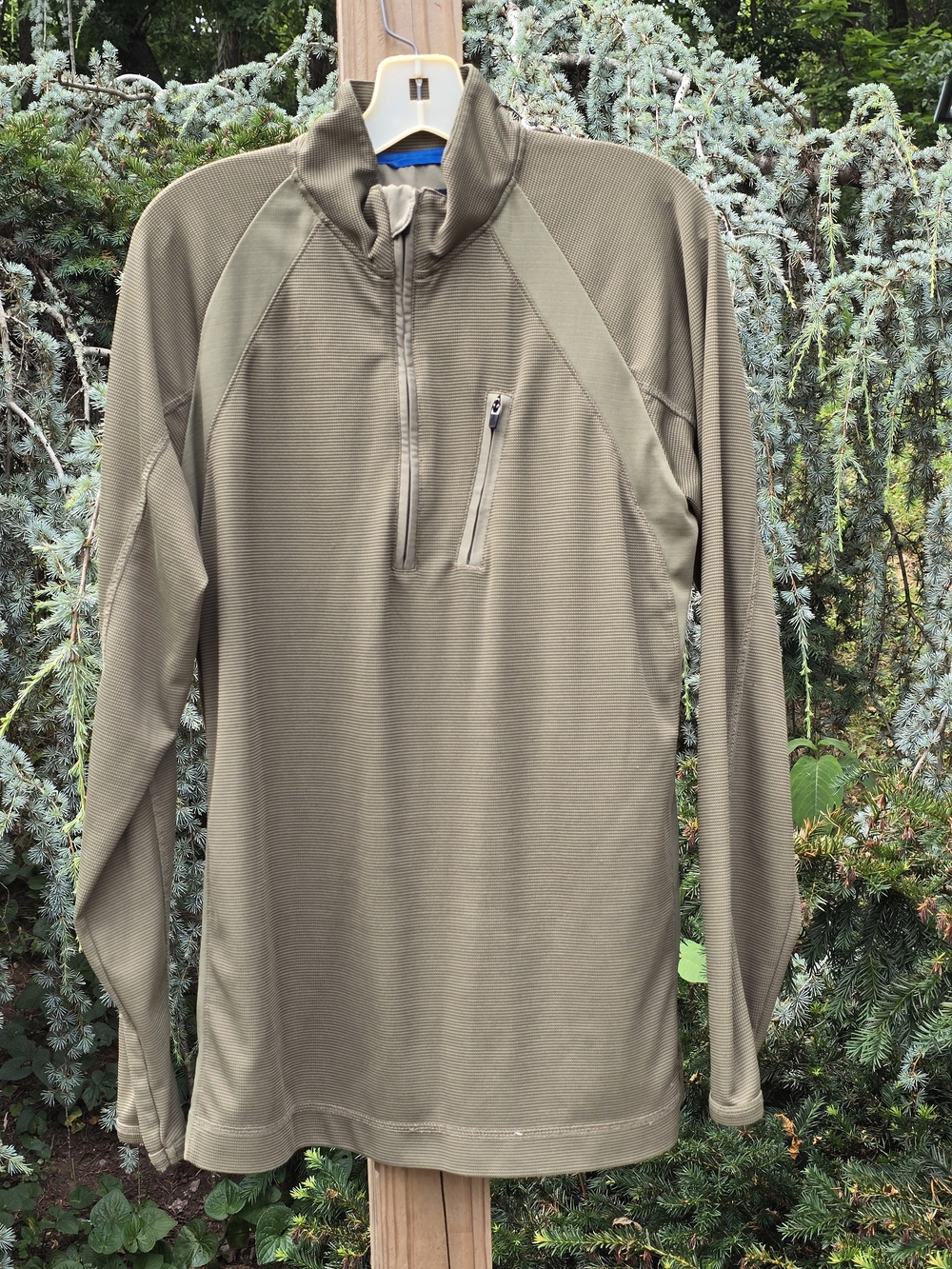 Chaps Olive Green Quarter-Zip Pullover